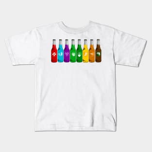 Zombie Perks Lined Up on Creme Kids T-Shirt